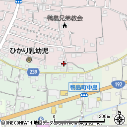 徳島県吉野川市鴨島町喜来342-7周辺の地図