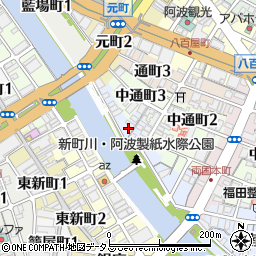 徳島県徳島市南内町3丁目13周辺の地図