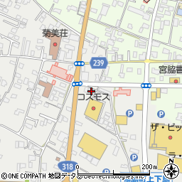 徳島県吉野川市鴨島町上下島424-1周辺の地図