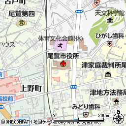 尾鷲市役所周辺の地図