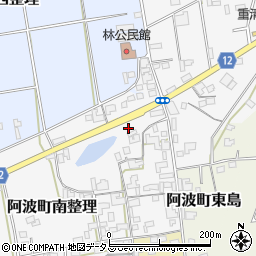 徳島県阿波市阿波町南整理366周辺の地図