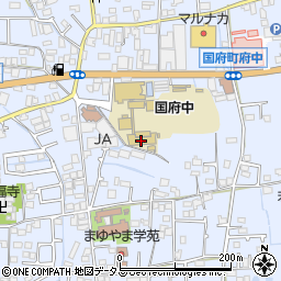 徳島市立国府中学校周辺の地図