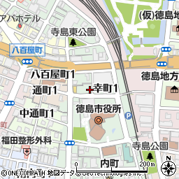 徳島新聞販売所周辺の地図