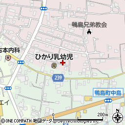 徳島県吉野川市鴨島町喜来323-172周辺の地図