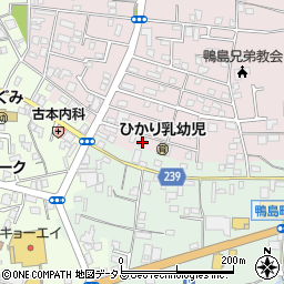徳島県吉野川市鴨島町喜来323-156周辺の地図