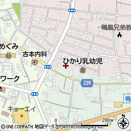 徳島県吉野川市鴨島町喜来323-97周辺の地図