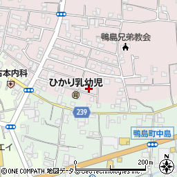 徳島県吉野川市鴨島町喜来323周辺の地図