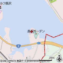 長沢温泉周辺の地図
