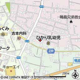 徳島県吉野川市鴨島町喜来323-96周辺の地図