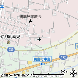 徳島県吉野川市鴨島町喜来178周辺の地図