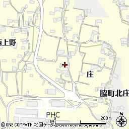 徳島県美馬市脇町大字猪尻庄74周辺の地図