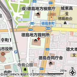 徳島県徳島市徳島町周辺の地図