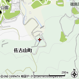 徳島県徳島市佐古山町周辺の地図