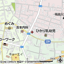 徳島県吉野川市鴨島町喜来354周辺の地図