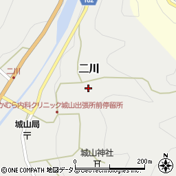 和歌山県有田郡有田川町二川周辺の地図