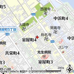 愛媛県今治市米屋町周辺の地図