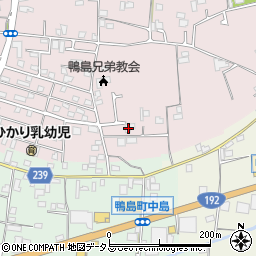 徳島県吉野川市鴨島町喜来190周辺の地図