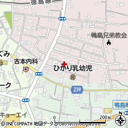 徳島県吉野川市鴨島町喜来323-113周辺の地図