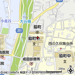 美馬市立脇町小学校周辺の地図