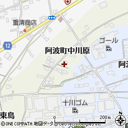 徳島県阿波市阿波町中川原57周辺の地図