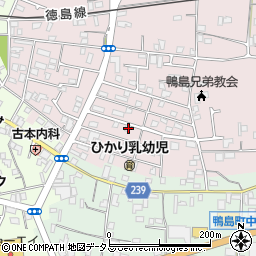徳島県吉野川市鴨島町喜来323-165周辺の地図