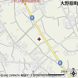 香川県観音寺市大野原町萩原1270周辺の地図