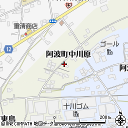 徳島県阿波市阿波町中川原66周辺の地図