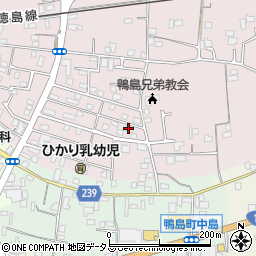 徳島県吉野川市鴨島町喜来323-30周辺の地図