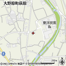 香川県観音寺市大野原町萩原847周辺の地図