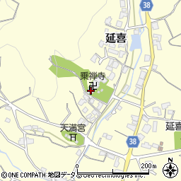 乗禅寺周辺の地図
