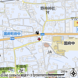 森永牛乳　国府町販売店真木野商店周辺の地図