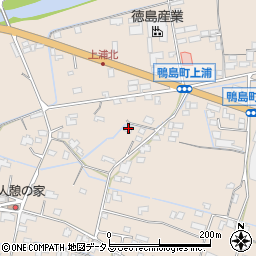 徳島県吉野川市鴨島町上浦528-2周辺の地図