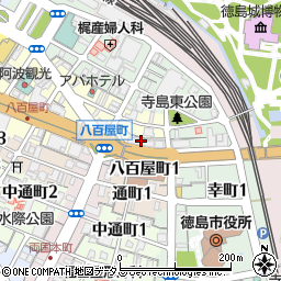 学研教室　徳島事務局周辺の地図