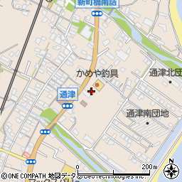 ファミリーマート岩国通津店周辺の地図