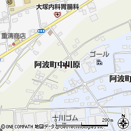 徳島県阿波市阿波町中川原88周辺の地図