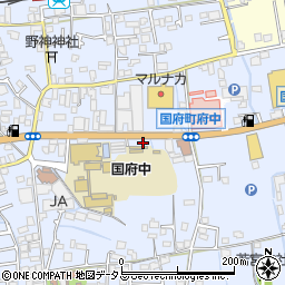 徳島名西警察署国府町府中交番周辺の地図