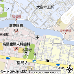 ステージア福島壱番館周辺の地図