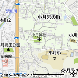 小月神社周辺の地図