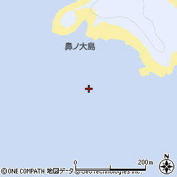 鼻ノ大島周辺の地図