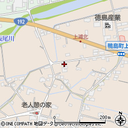 徳島県吉野川市鴨島町上浦201周辺の地図