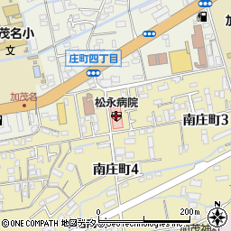 松永病院周辺の地図