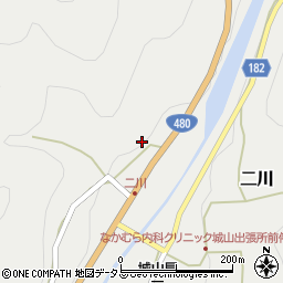 和歌山県有田郡有田川町二川596周辺の地図