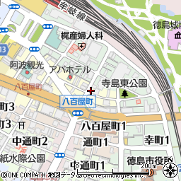 徳島県徳島市一番町1丁目12周辺の地図