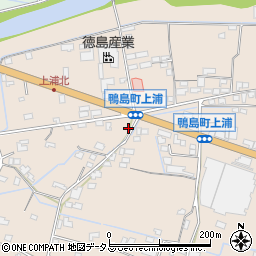 徳島県吉野川市鴨島町上浦521-2周辺の地図