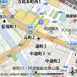 ＭＢＥ徳島店周辺の地図