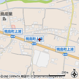 徳島県吉野川市鴨島町上浦417-1周辺の地図