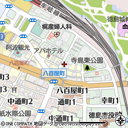 徳島県徳島市一番町1丁目13周辺の地図