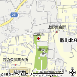 徳島県美馬市脇町大字北庄1305-6周辺の地図