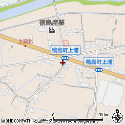 徳島県吉野川市鴨島町上浦521周辺の地図