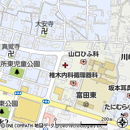 ココカラファイン薬局政所店周辺の地図